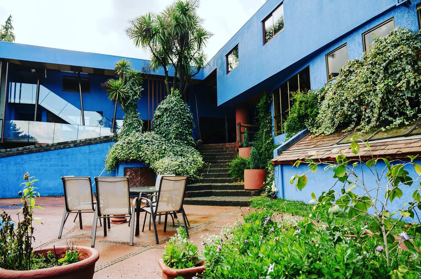 Patio y terraza interior del hotel